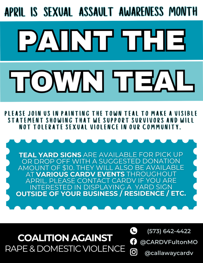 Paint the Town Teal Flyer