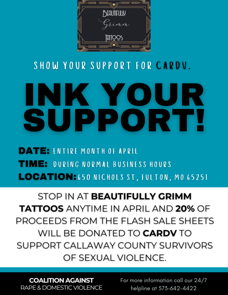 Tattoo Fundraiser Flyer